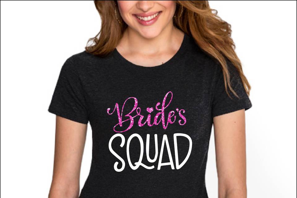 T-shirt bride squad