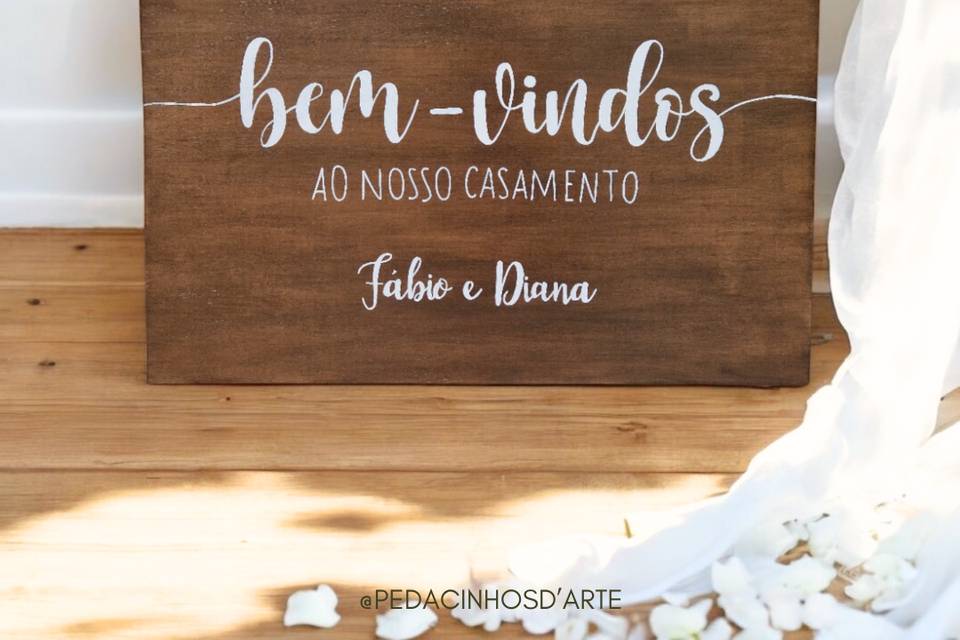 Placa Bem-Vindos