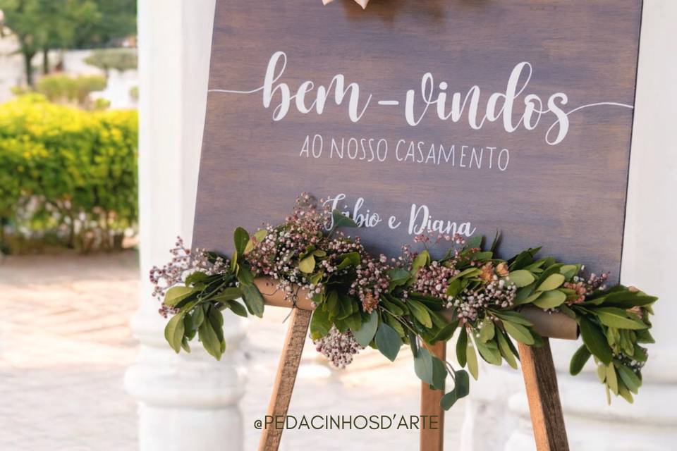 Placa Bem-Vindos