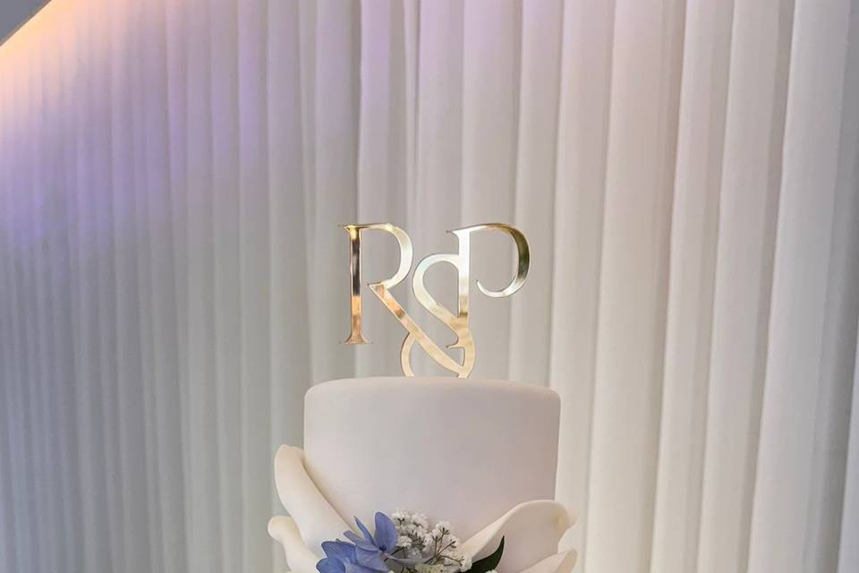 Blue Flowers Cake 2