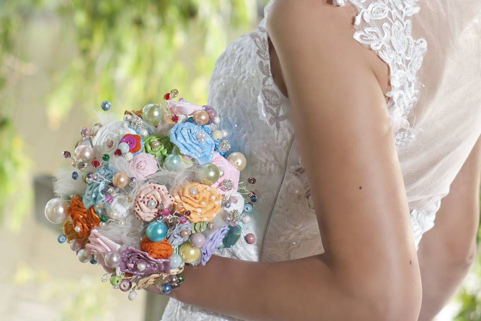 Um bouquet de uma noiva