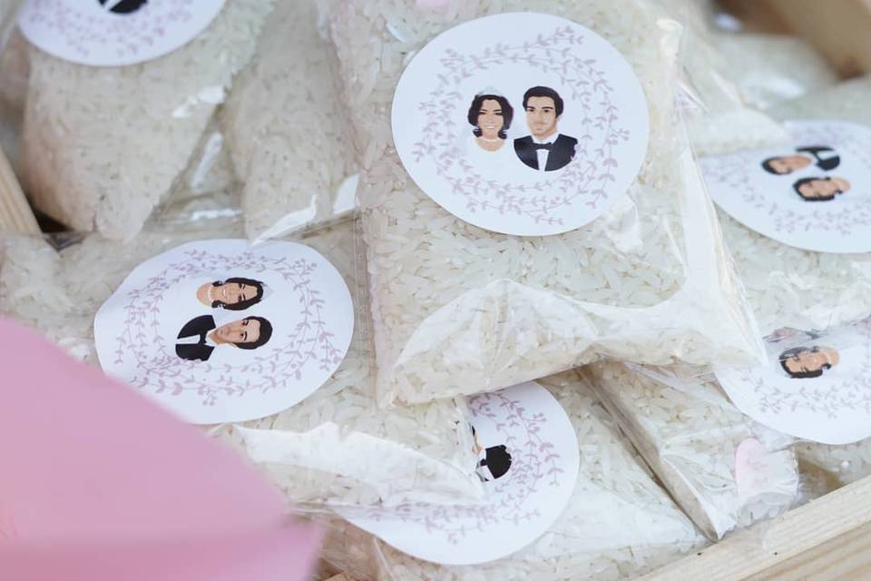 Sacos arroz personalizados