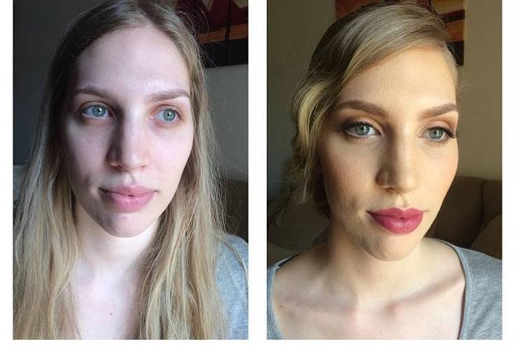 Antes e depois makeup