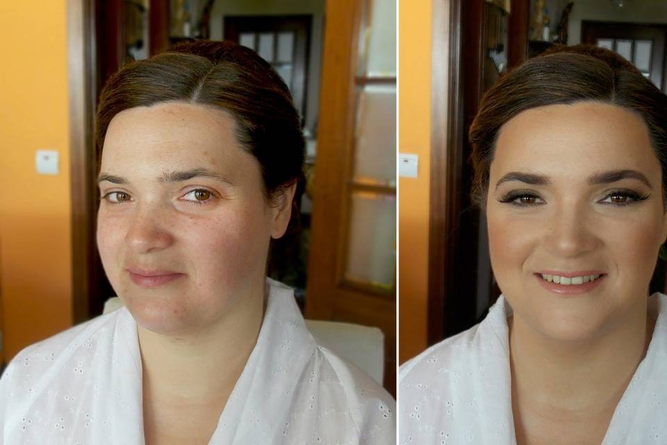Antes e depois Makeup 2015