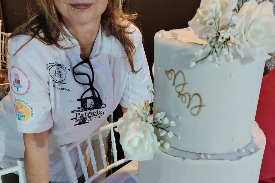 Bolo casamento flore handmade