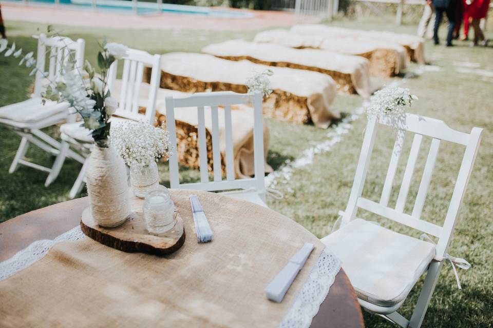 Casamento jardim interior