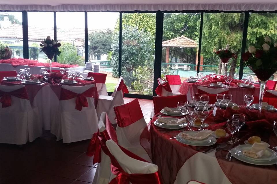 Decoração vermelho