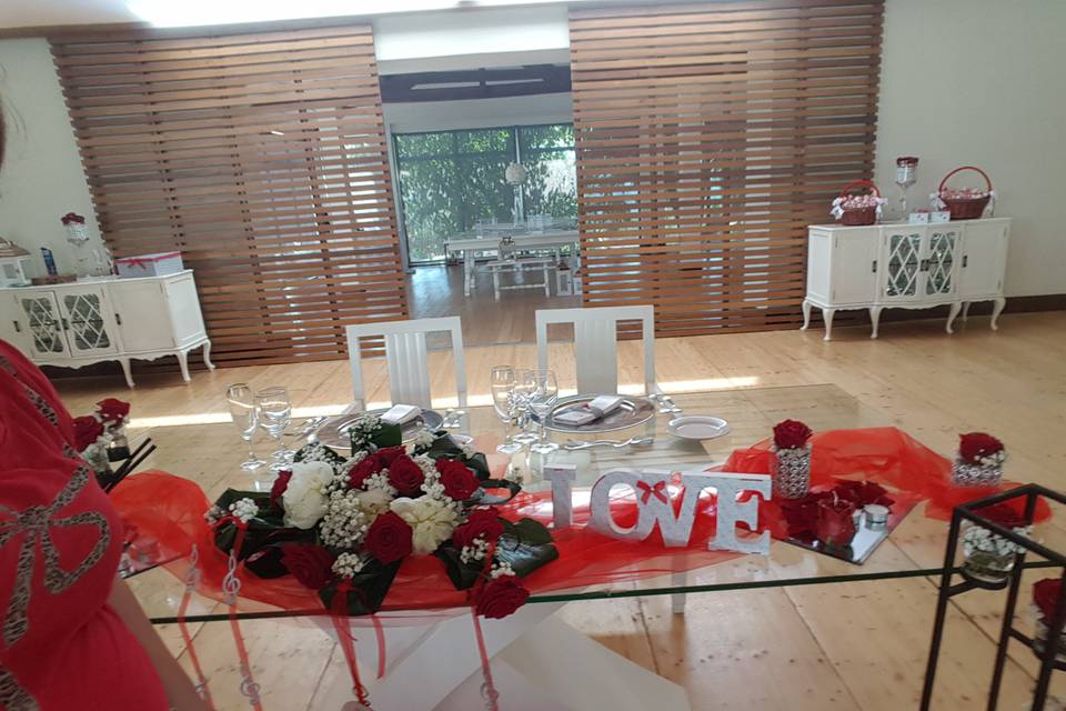 Mesa dos noivos