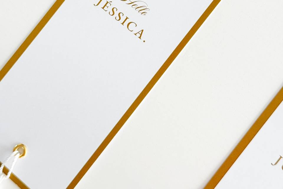 Menus com marcadores de lugar