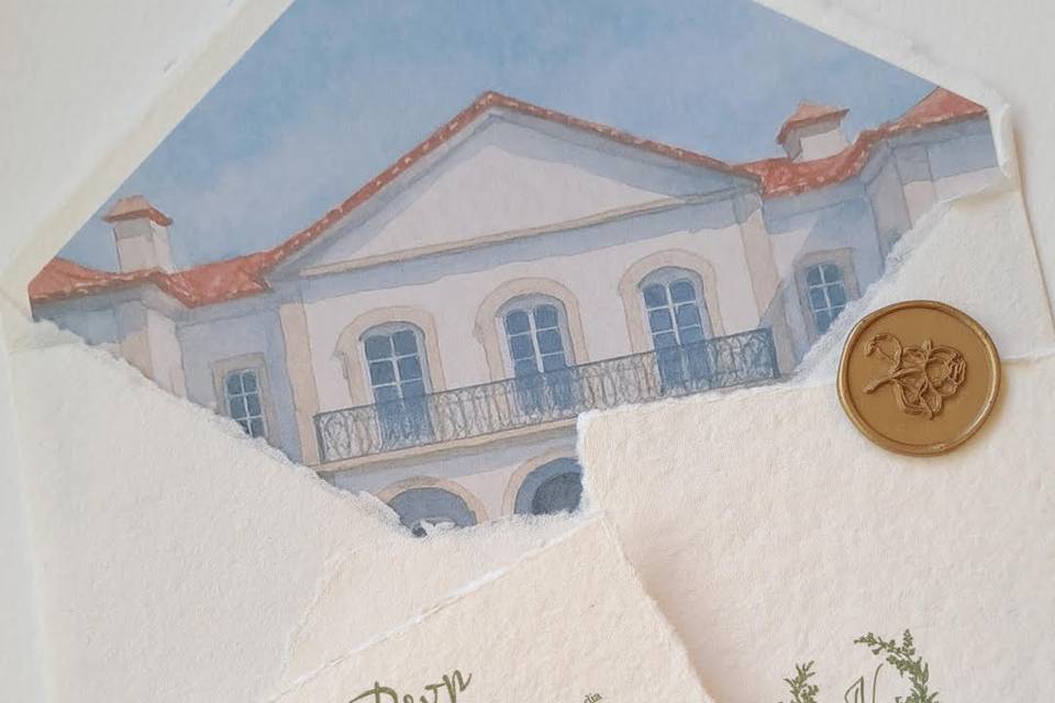 Enveloppe Liner + RSVP + Lacre
