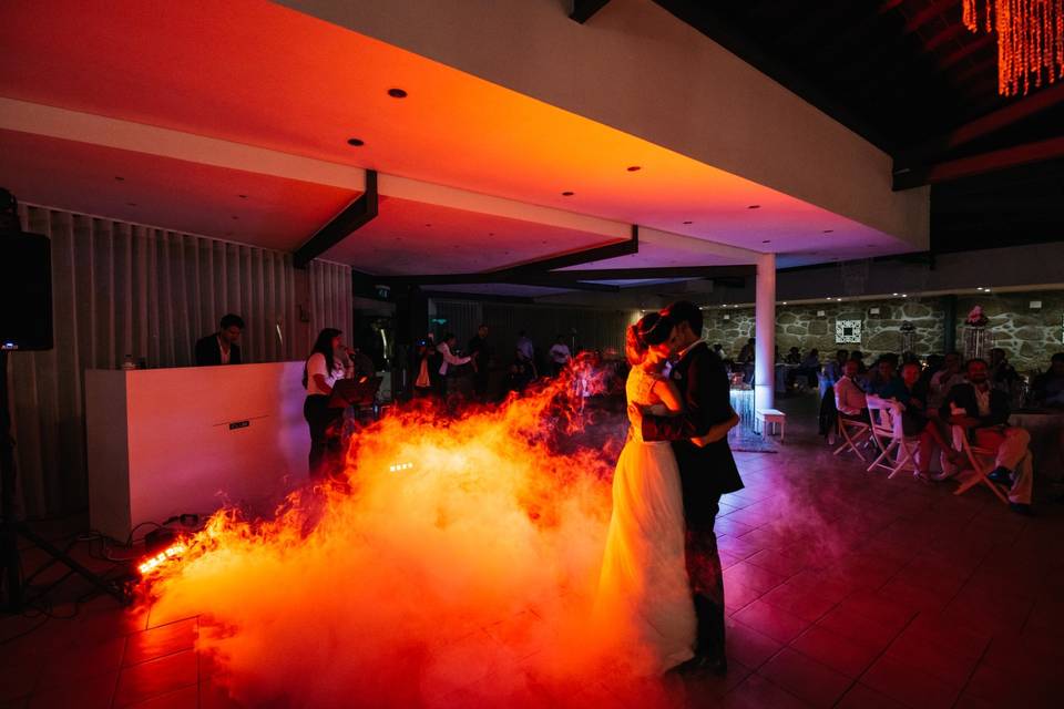 1ª dança/hazer smoke machine