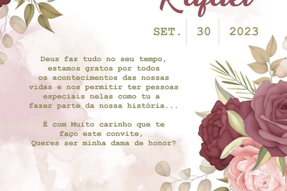 Padrinhos/damas de honor