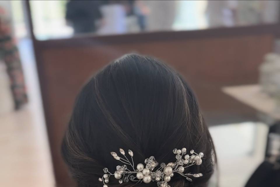 Mudança penteado noiva Marta