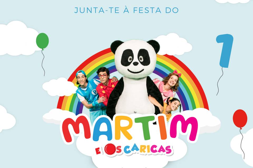 Convite panda e os caricas