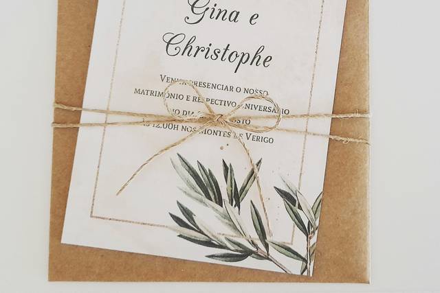 Convite e envelope 