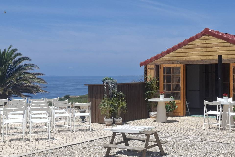 Bar de apoio ao coktail