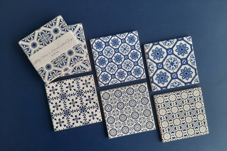 6 padrões de azulejos