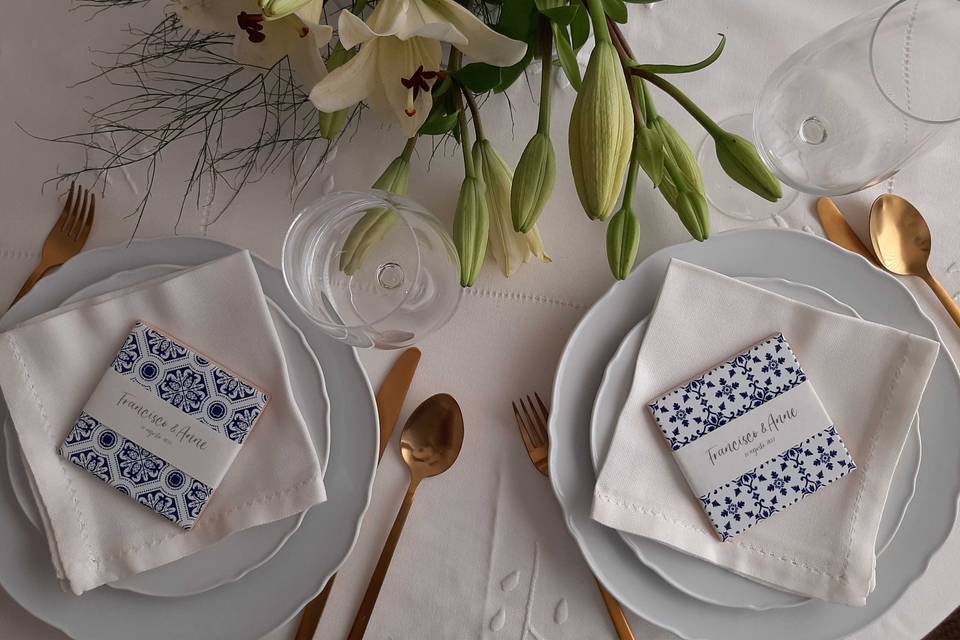 Blue table