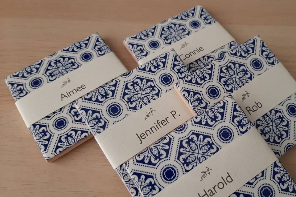 Azulejos marcador de mesa