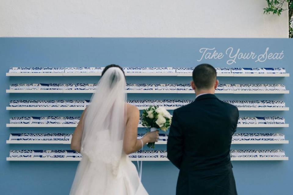 Tiles - wedding place cards