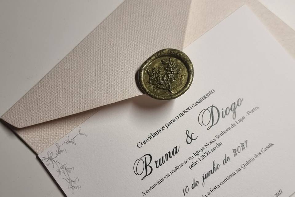 Convite Bruna & Diogo