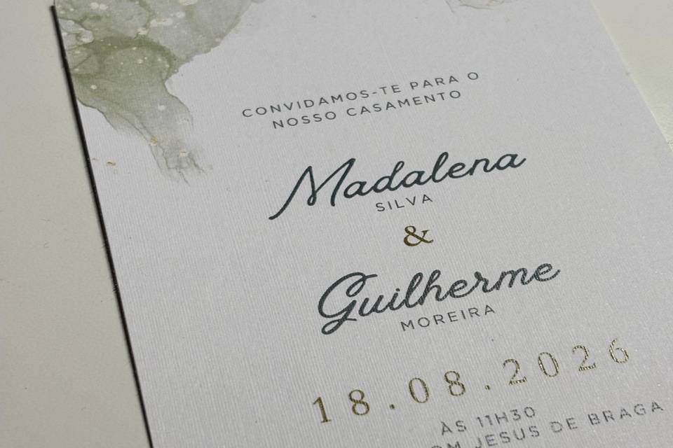 Convite Madalena & Guilherme