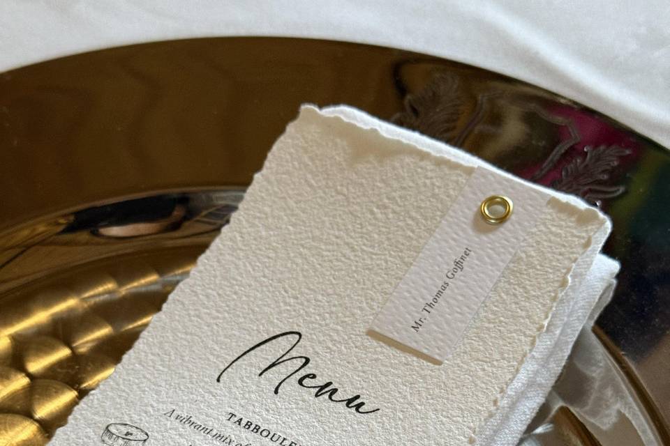 Menus com marcador de lugar