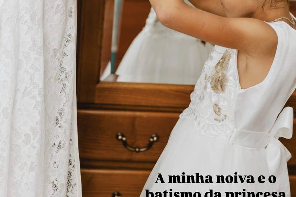 Penteado noiva e menina alinca