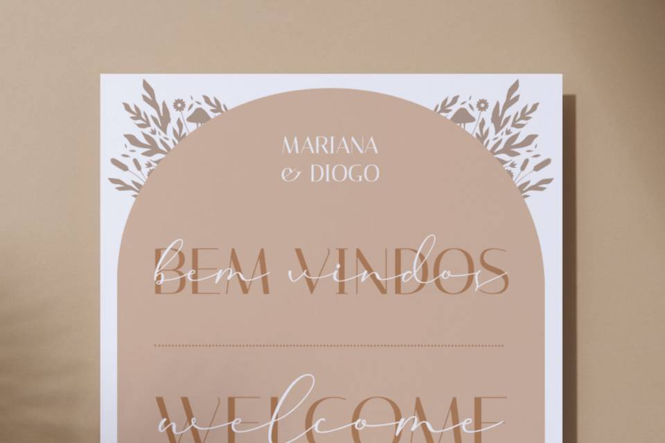 Cartaz Boas Vindas M&D