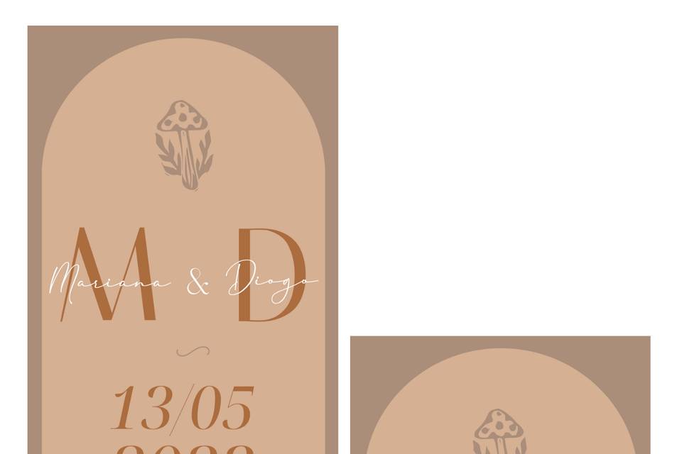 Convite Casamento M&D