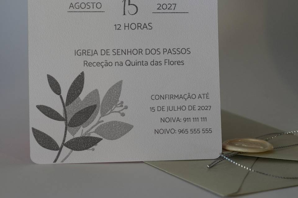 Convite casamento