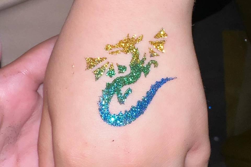 Tatuagem de glitter