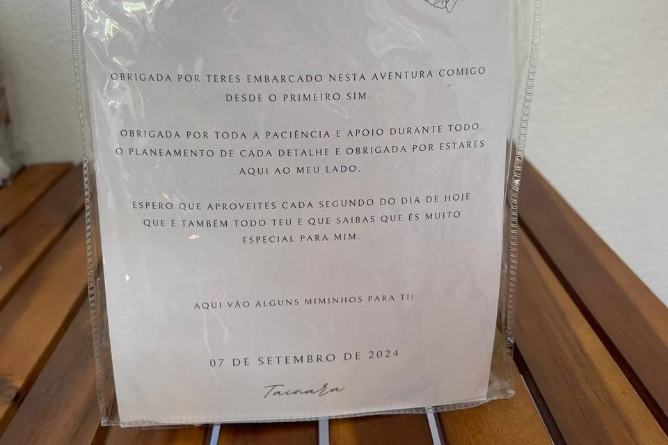 Lembrancinha mãe