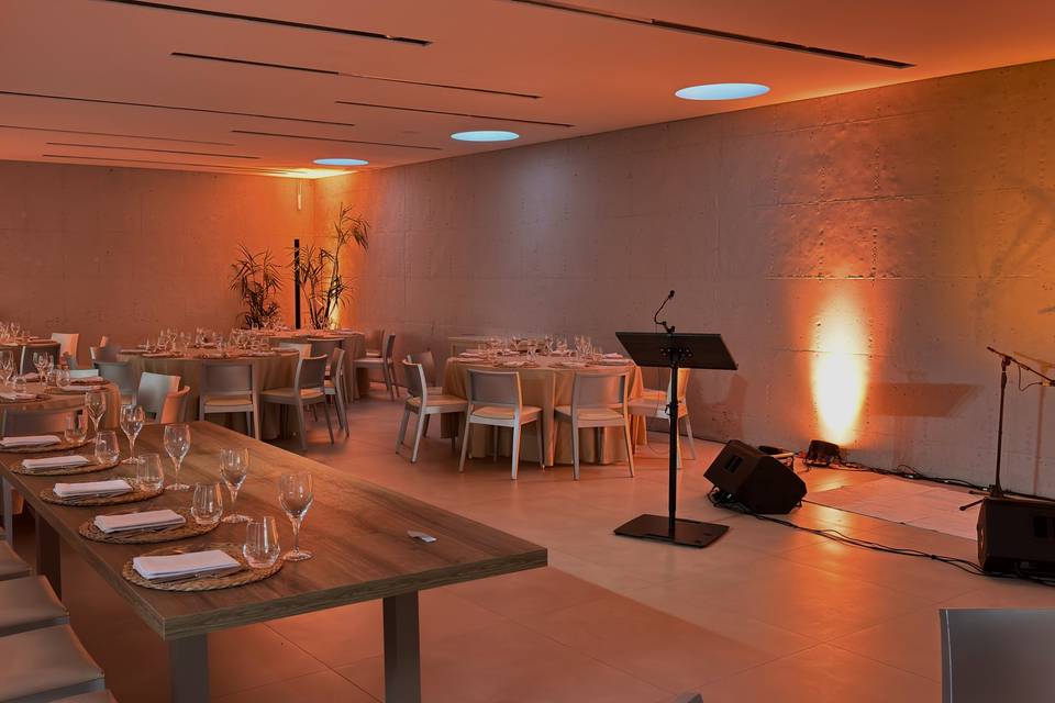Jantar com ambiente quente