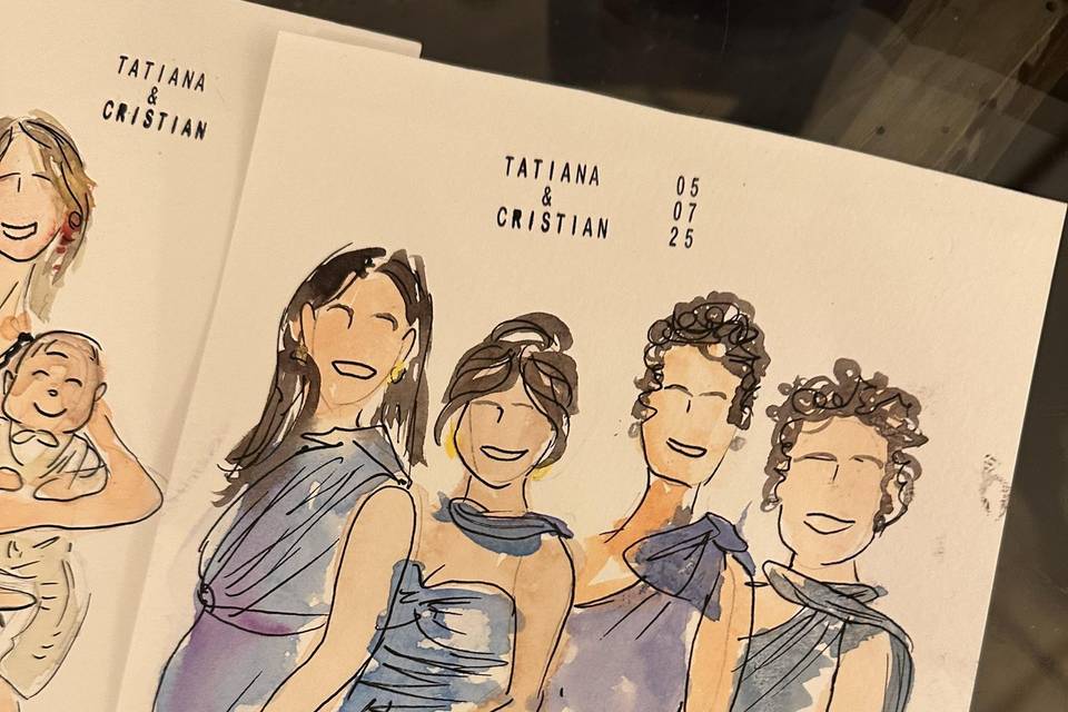 Ilustração convidados ao vivo