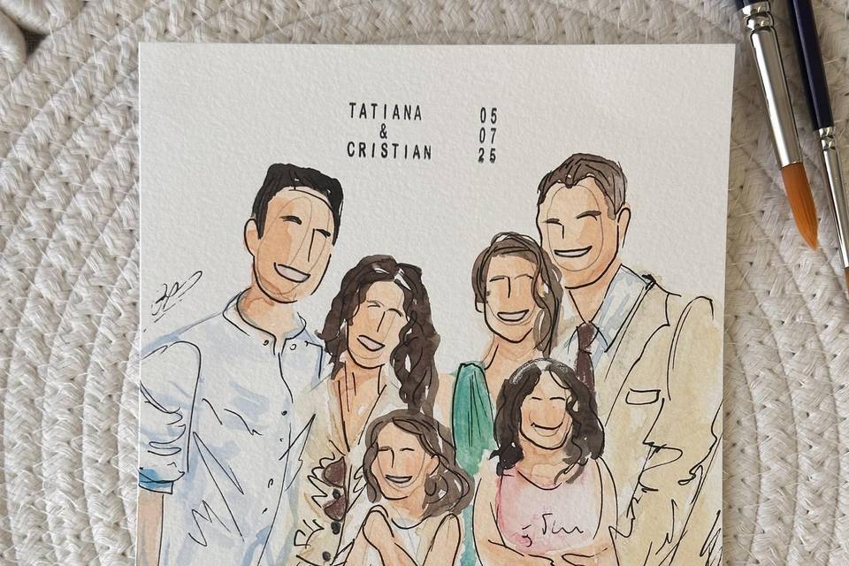 Pintura de convidados ao vivo