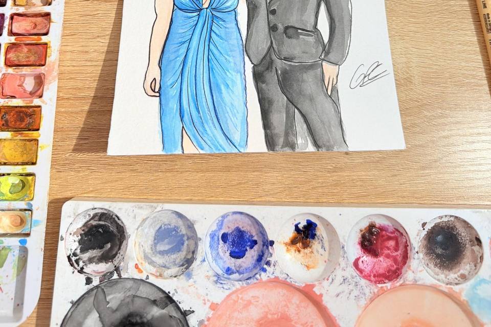 Desenho dos convidados