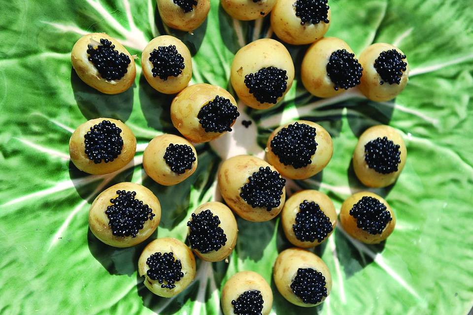 Batatinhas com caviar