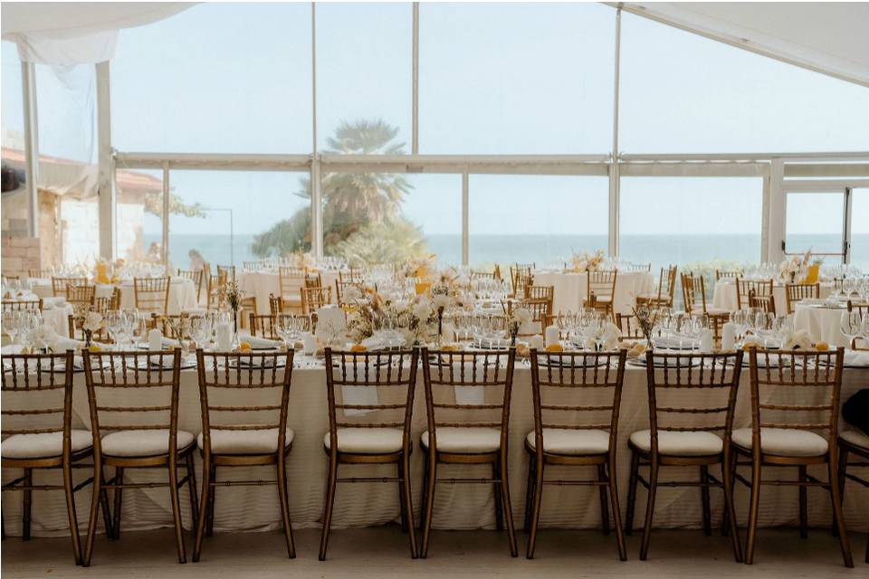 Yellow Wedding By The Sea