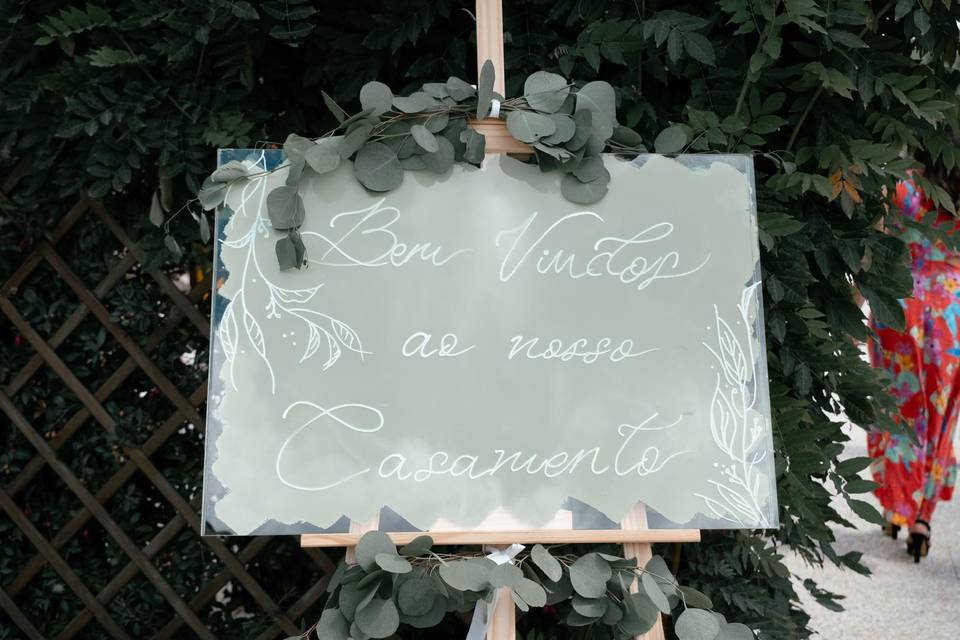 Placas boas vindas