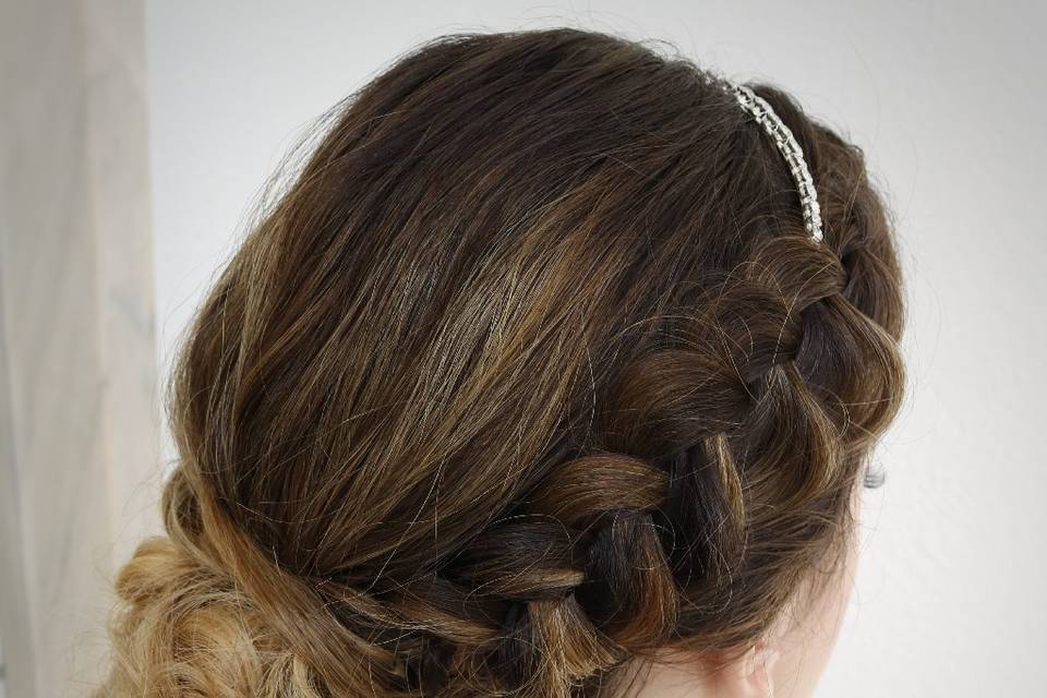 Penteado de noiva - apanhado