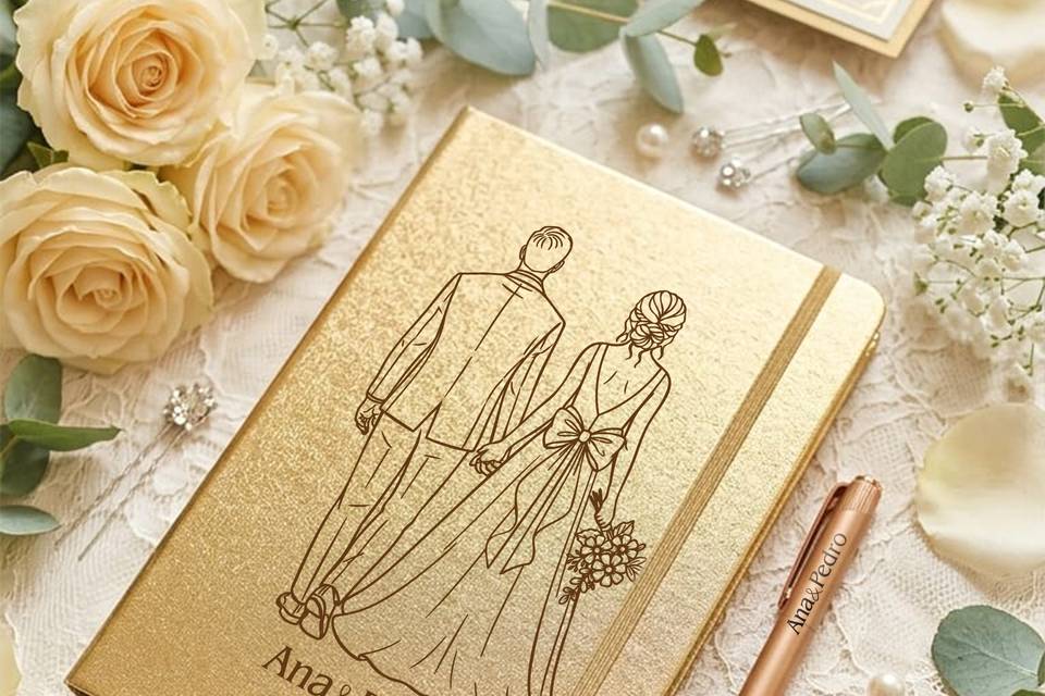 Livro de honra dourado