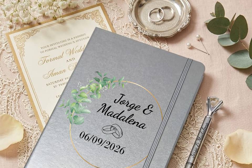 Livro de honra prateado