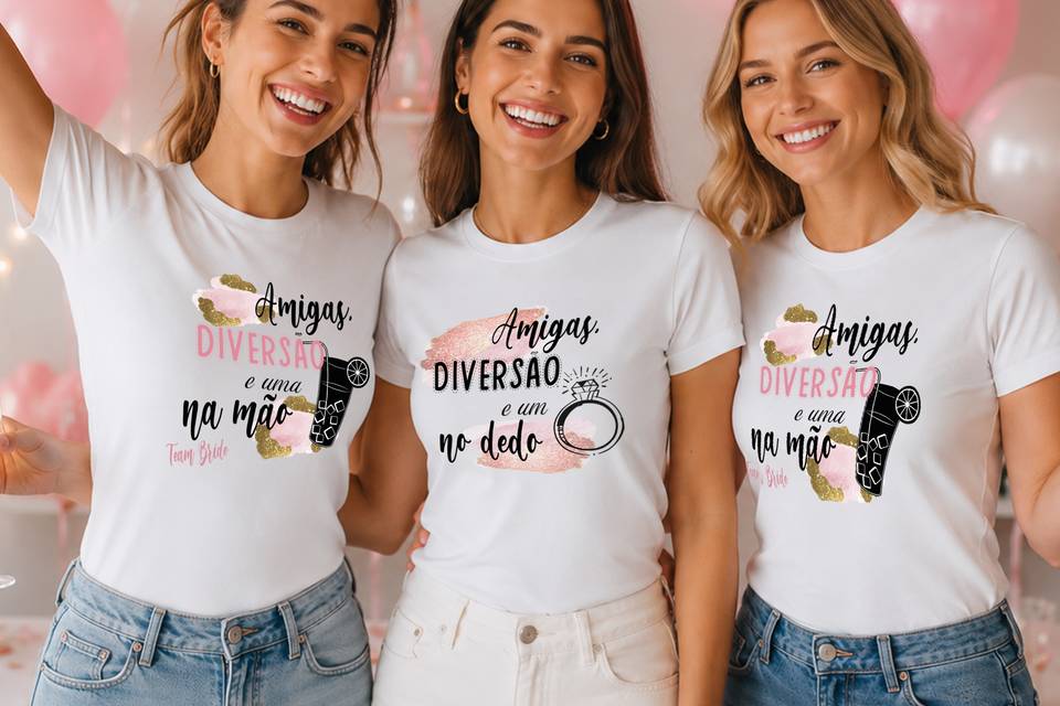 T shirts despedida solteira