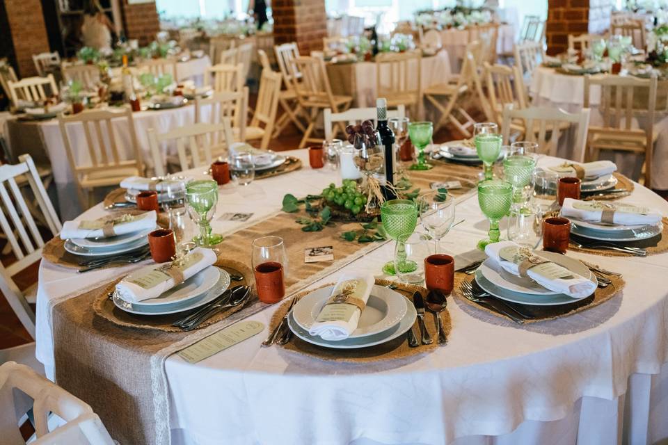 Mesa decorada