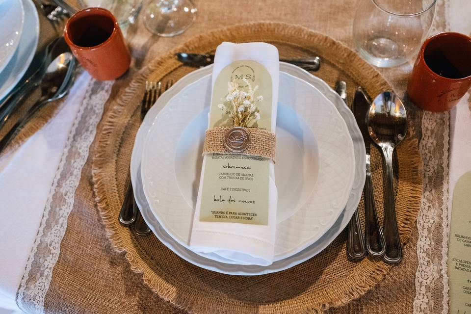 Mesa decorada