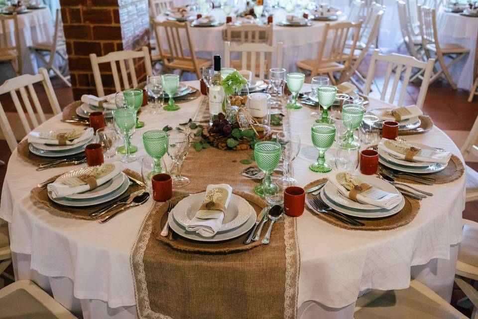 Mesa decorada