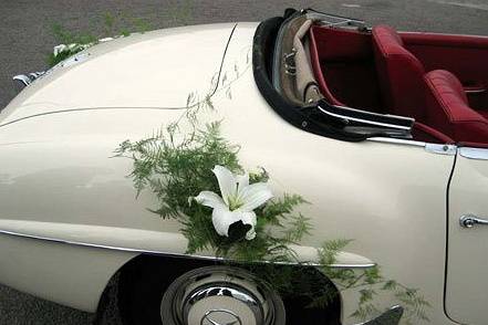 Arranjo floral para a auto