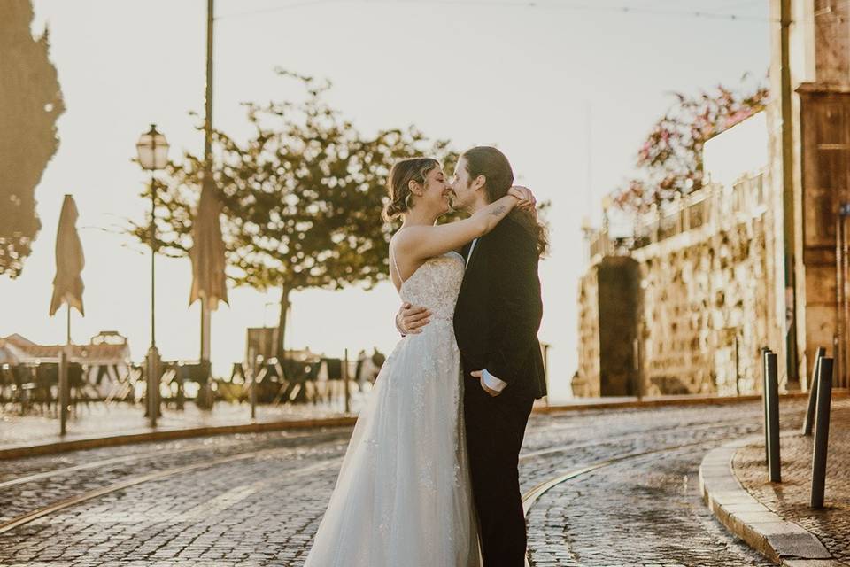 Romance capturado em fotos
