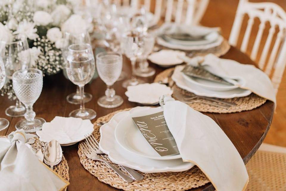 Decoração da mesa